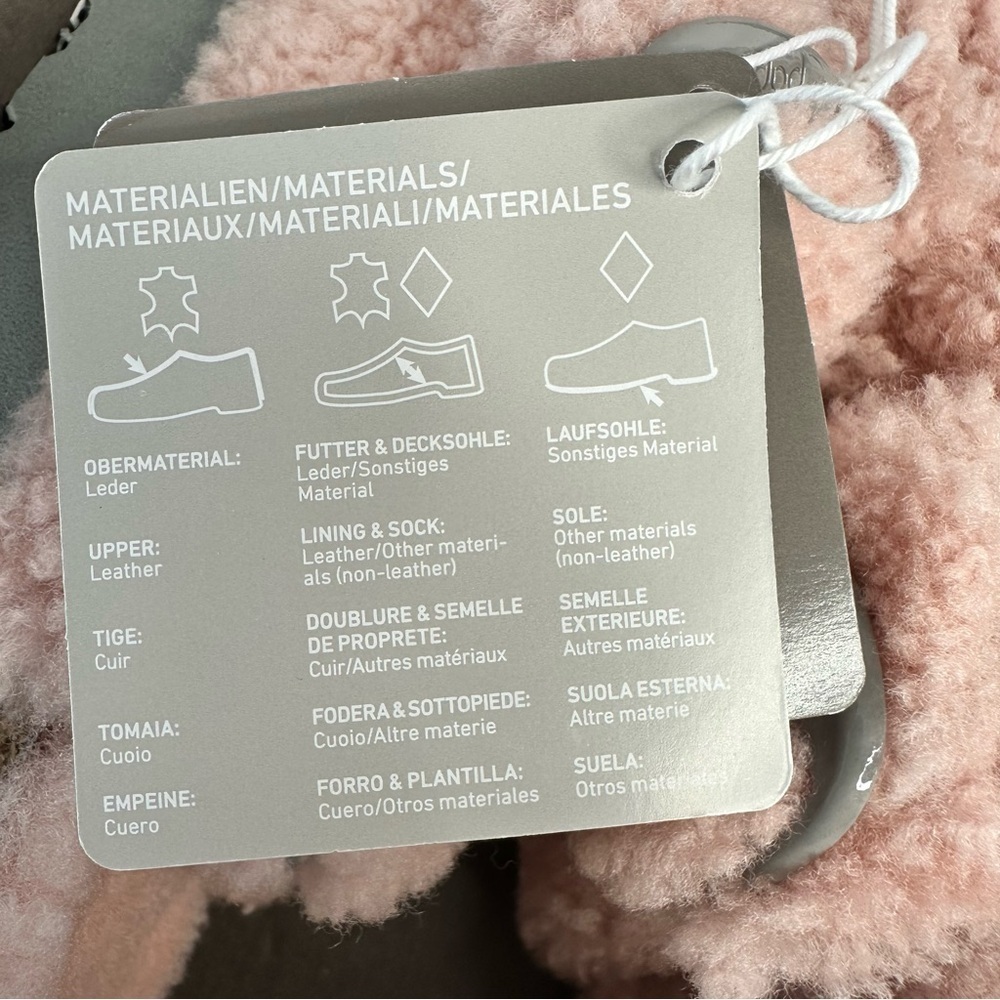 NWT Birkenstock Papillio Arizona Big Buckle Shearling fuzzy sandal pink 36/5 - Picture 8 of 16